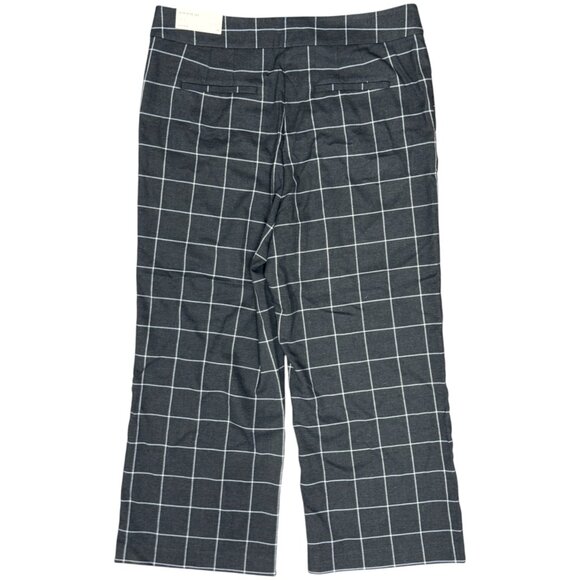 NWT Women's LOFT Windowpane Wide Leg Trouser Pants | Size 14 - Picture 6 of 10